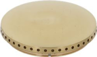 BURNER CAP PERFORATED BRASS POLISHED