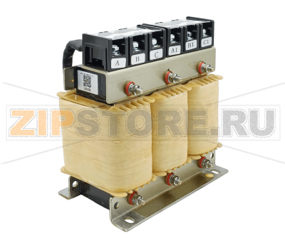 Дроссель входной 380 В, 7.5-11 кВт, 40 А, 1.45 мГн, 3 фазы, IP00 Inovance MD-ACL-40-1.45-4T 