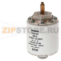 ПЛАВКАЯ ВСТАВКА SITOR 600A, AC 1000V, ДЛЯ ХИМИЧЕСКОЙ ПРОМЫШЛЕННОСТИ Siemens 3NC5840