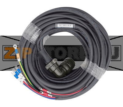 Кабель силовой с тормозом 15 м, 380 В, 4-5 кВт Inovance S6-L-B011-15.0 