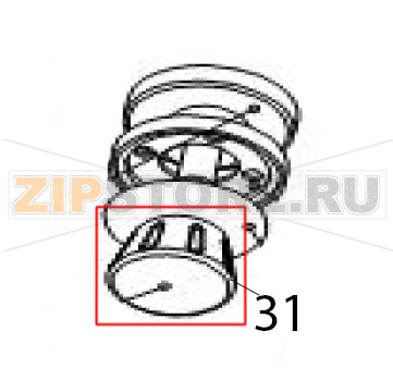 Adjust handle Hurakan HKN-HM220M Adjust handle Hurakan HKN-HM220MЗапчасть на деталировке под номером: 31