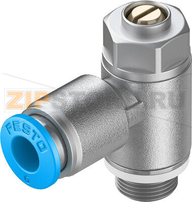 Дроссель с обратным клапаном Festo GRLA-1/8-QS-6-D 