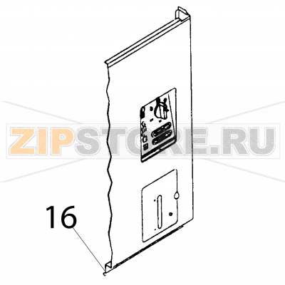 Front panel Fagor FI-100 Front panel Fagor FI-100Запчасть на деталировке под номером: 16Название запчасти Fagor на английском языке: Front panel FI-100.