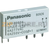 Реле электромагнитное 24 В/DC, 6 А, 1 шт Panasonic APF30224