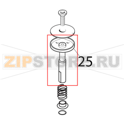 Pistone nuovo nero c/inserto Saeco Royal Classic Pistone nuovo nero c/inserto Saeco Royal ClassicЗапчасть на деталировке под номером: 25