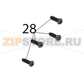 Шуруп крепления корпуса Hurakan HKN-MP160 Combi Шуруп крепления корпуса Hurakan HKN-MP160 CombiЗапчасть на деталировке под номером: 28