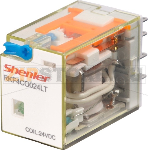 Реле промежуточное 6 A, 24 В/DC, 4CO Shenler RKF4CO024LT 