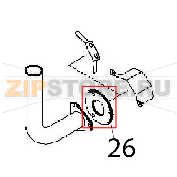Extraction gasket Angelo Po FM611E1 Extraction gasket Angelo Po FM611E1Запчасть на деталировке под номером: 26