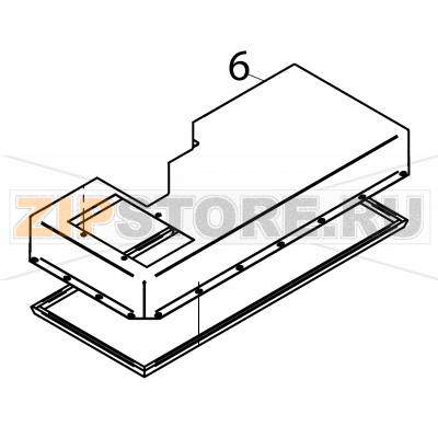Top manifold Fagor VG-201 Top manifold Fagor VG-201Запчасть на деталировке под номером: 6Название запчасти Fagor на английском языке: Top manifold VG-201.