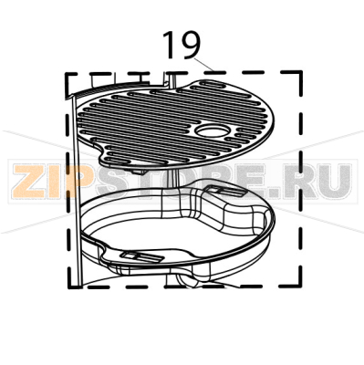 Cover tray grate KitchenAid 5KVJ0111ECA Cover tray grate KitchenAid 5KVJ0111ECAЗапчасть на деталировке под номером: 19