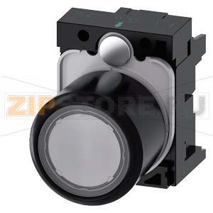 АКТУАТОР КНОПКИ С ВЫСОКИМ ФРОНТАЛЬНЫМ КОЛЬЦОМ (12MM), 22MM, КРУГЛ., ПЛАСТИК, КНОПКА ПЛОСКАЯ ПРОЗРАЧНАЯ С ВОЗМОЖНОСТЬЮ ПОДСВЕТКИ, БЕЗ ФИКСАЦИИ, С ДЕРЖАТЕЛЕМ, С ГРАВИРОВКОЙ ЛАЗЕРОМ, НОМЕРА СИМВОЛОВ В СООТВ. С  ISO7000 ИЛИ IEC60417 Siemens 3SU1201-0EB70-0AA0 