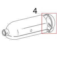 End cover white KitchenAid 5K45SSEWH