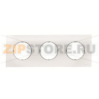 Рамка трехместная, белое стекло ABB 2CLA867300A3001