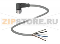 Кабель датчика-исполнительного устройства Cable socket, shielded V15-W-30M-PUR-ABG Pepperl+Fuchs