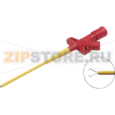 Щуп-зажим 1000 В, CAT III, тип: крючок, 4 мм, красный, 1 шт Hirschmann KLEPS 2600 