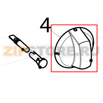 Pastacooker black knob Tecnoinox DCP35E0 Pastacooker black knob Tecnoinox DCP35E0Запчасть на деталировке под номером: 4