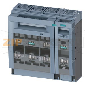 Разъединитель с предоханителем 3NP1, 4-пол, NH2, 400 A, для уст.на монтаж.панель, плоские клеммы, cover level 70 mm Siemens 3NP1154-1DA10 