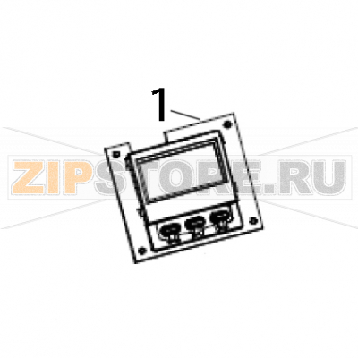Kit operator control panel Zebra ZXP9 Kit operator control panel Zebra ZXP9Запчасть на деталировке под номером: 1