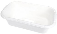 PLASTIC LUG W/HOLE, WHITE
