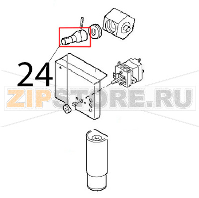 Albero cuscinetti Angelo Po 1G1BR1E Albero cuscinetti Angelo Po 1G1BR1EЗапчасть на деталировке под номером: 24