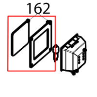 Gasket + lamp glass cover Tecnoinox EFB10DS