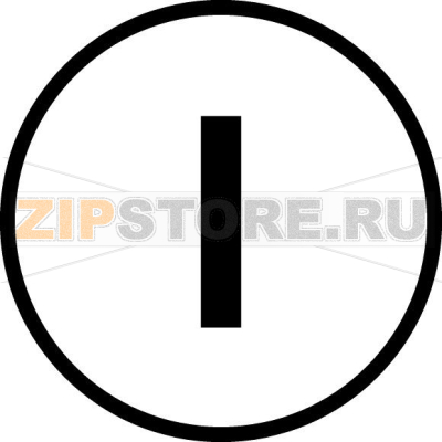 Шильдик кнопочный, плоский белый, I Eaton M22-XD-W-X1 
