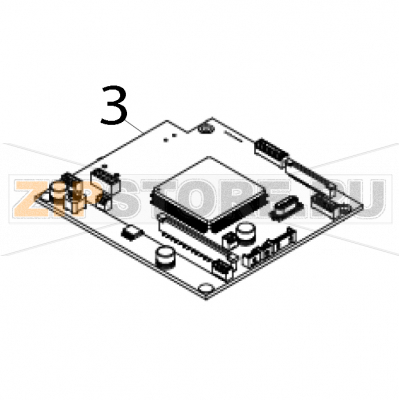 Main board assembly TSC Alpha-4L Main board assembly TSC Alpha-4LЗапчасть на деталировке под номером: 3