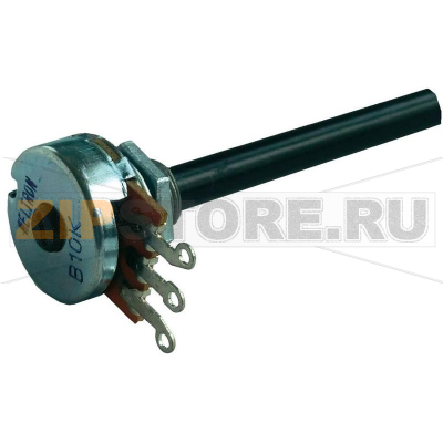 Потенциометр поворотный 0.4 Вт, моно, 100 кОм, 1 шт Weltron WP20CS-08-60F1-100K-20%-LIN 