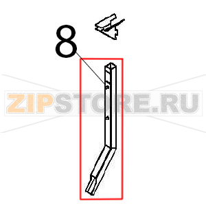 End pipe Angelo Po FX101E1 End pipe Angelo Po FX101E1Запчасть на деталировке под номером: 8