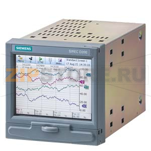 ЦИФРОВОЙ ДИСПЛЕЙНЫЙ САМОПИСЕЦ SIREC D200, ФРОНТАЛЬНЫЕ РАЗМЕРЫ 144 X 144 MM, ДЛЯ ВСЕХ СТАНДАРТНЫХ ПРИЛОЖЕНИЙ, ИНТЕРФЕЙС ETHERNET (НА ЗАДНЕЙ ПАНЕЛИ) И USB- INTERFACE (НА ЛИЦЕВОЙ ПАНЕЛИ) Siemens 7ND4121-.....-.... 