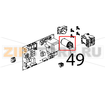 Condens. icar PRL 5 uF, 450 V, faston Unox XVC 104 Condens. icar PRL 5 uF, 450 V, faston Unox XVC 104Запчасть на деталировке под номером: 49