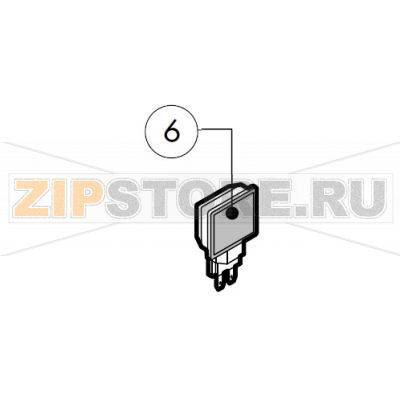 Lamp cover Lainox MVE051P                                                                                            Lamp cover Lainox MVE051PЗапчасть на сборочном чертеже под номером: 6Название запчасти на итальянском языке языке: Lamp cover Lainox MVE051P
