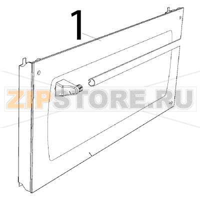 Vetro esterno ser. grigio 798x344x5 Unox XFT 185 Vetro esterno ser. grigio 798x344x5 Unox XFT 185Запчасть на деталировке под номером: 1