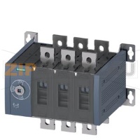 РУЧНОЙ ПЕРЕКЛЮЧАТЕЛЬ НАГРУЗКИ, MTSE, ТИПОРАЗМЕР 4, 630A, 3-ПОЛ. ФРОНТ.УПРАВЛ.БАЗ.БЛОК БЕЗ РУЧКИ ПЛОСКИЕ КЛЕММЫ Siemens 3KC0346-0QE00-0AA0
