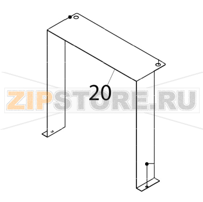 Cover - condenser Hoshizaki IM-65NE Cover - condenser Hoshizaki IM-65NEЗапчасть на деталировке под номером: 20