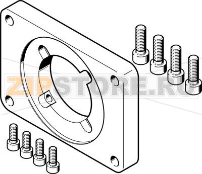 Фланец электродвигателя Festo EAMF-A-95B-80G 