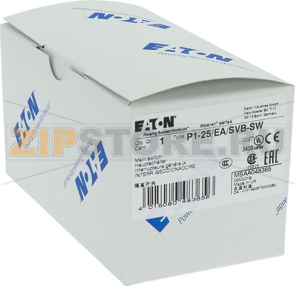 Выключатели главные, P1, 25 A, 3-полюсн Eaton P1-25/EA/SVB-SW 