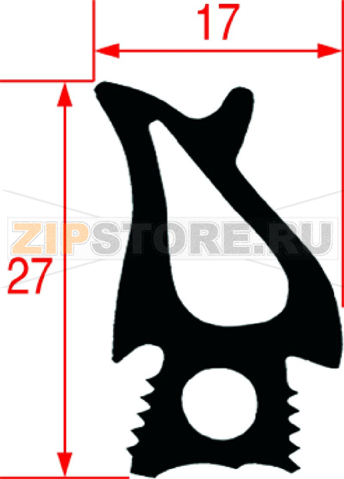 УПЛОТНИТЕЛЬ ДЛЯ ДВЕРЦЫ ДУХОВКИ 1475X475 ММ RATIONAL 20.00.398P 