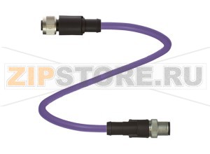 Соединитель линии передачи данных Connection cable V15-G-2M-PUR-CAN-V15-G Pepperl+Fuchs Описание оборудованияDeviceNet/CANOpen bus cable, M12 to M12, PUR cable 5-pin