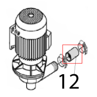 Outlet elbow L=170, ØI: 50, ØE: 60 Angelo Po C165D