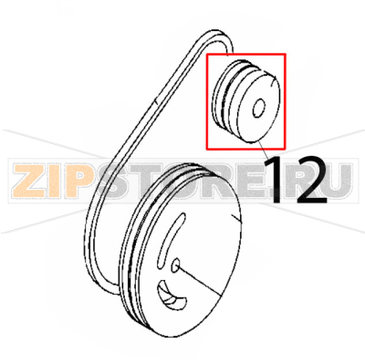 Driving pulley 50 Hz Rollmatic CP 42 Driving pulley 50 Hz Rollmatic CP 42Запчасть на деталировке под номером: 12