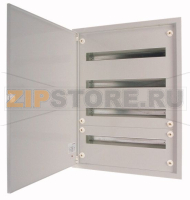 Щит встроенный, 5 ряда, 120 модуля, серый, сталь Eaton BF-U-5/120-G-C