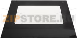 OVEN DOOR GLASS BLACK 