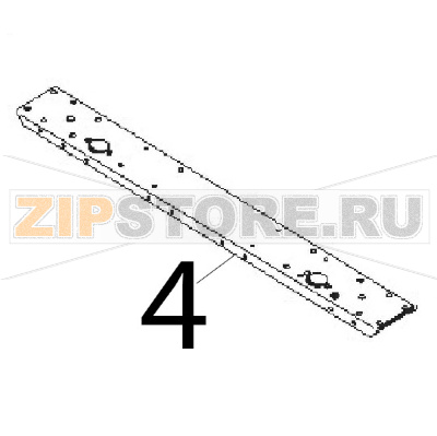 Traversa base 692x75x18 Angelo Po 1G1CP2G Traversa base 692x75x18 Angelo Po 1G1CP2GЗапчасть на деталировке под номером: 4