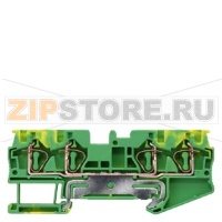 КЛЕММА РЕ ПРУЖИННОЕ ПОДСОЕДИНЕНИЕ, 4 ПОДСОЕДИНЕНИЯ: 0.5 - 4 MM2, ШИРИНА: 6,2. MM, ЗЕЛЕНО-ЖЕЛТАЯ Siemens 8WH2004-0CG07