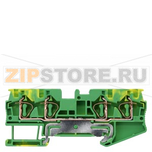 КЛЕММА РЕ ПРУЖИННОЕ ПОДСОЕДИНЕНИЕ, 4 ПОДСОЕДИНЕНИЯ: 0.5 - 4 MM2, ШИРИНА: 6,2. MM, ЗЕЛЕНО-ЖЕЛТАЯ Siemens 8WH2004-0CG07 