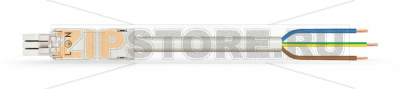 pre-assembled connecting cable; Eca; Socket/open-ended; 3-pole; Cod. A; H05Z1Z1-F 3G 1.0 mm; 5 m; 1,00 mm; white Wago 891-8993/115-502 Protected against mismating and maintenance-freeLow profile with 4.4 mm pole spacing...