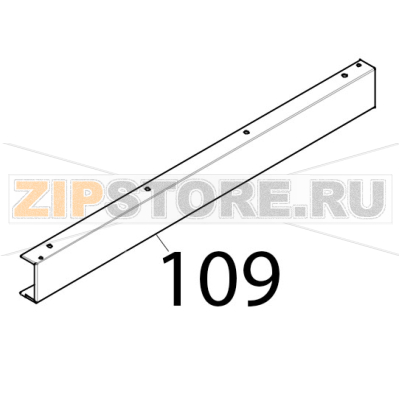 Profilo esterno inferiore porta Tecnoeka KF 1010 EV UD Profilo esterno inferiore porta Tecnoeka KF 1010 EV UDЗапчасть на деталировке под номером: 109