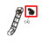 Label roll guide stopper knob Godex EZ-2300 plus