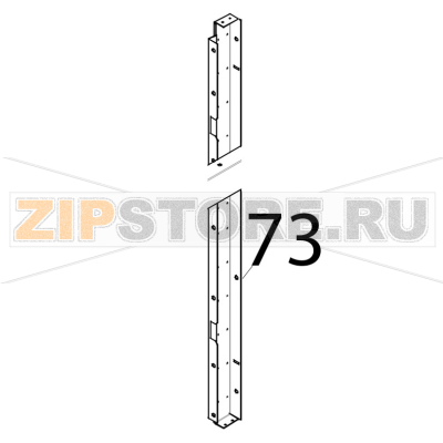 Traverso interno destro porta Tecnoeka KF 1010 A UD Traverso interno destro porta Tecnoeka KF 1010 A UDЗапчасть на деталировке под номером: 73